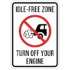 image of anti-idling sign
