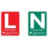 image of N and L New Driver signs for BC