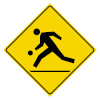 playground zone sign