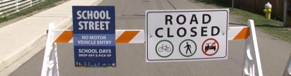 image of safer school streets program road closure
