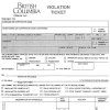 image of the top of BC traffic tickets