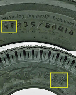 image of LT & ST trailer tires