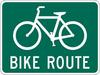 Bike Route Sign