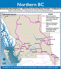 Northern Winter Tire Route