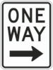 one way street sign