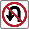 No U-Turn Sign