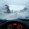 Car Driven Covered With Snow