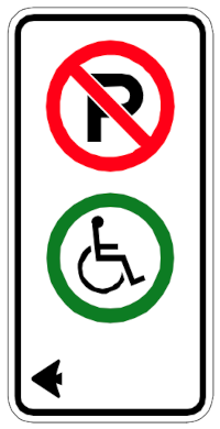 handicapped parking sign