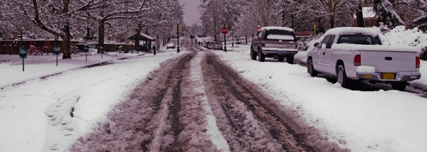 image of slush on road