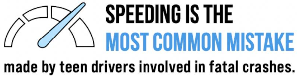 young drivers speeding risk graphic